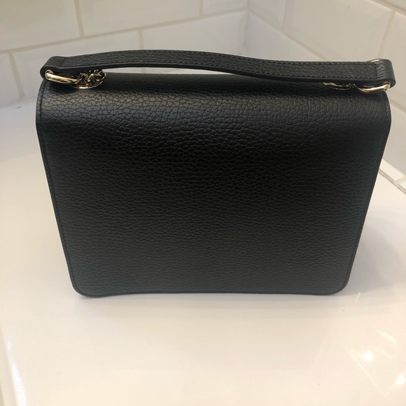 Gucci Dollar Calfskin Interlocking GG Small Black Shoulder Bag - Picture 7 of 11